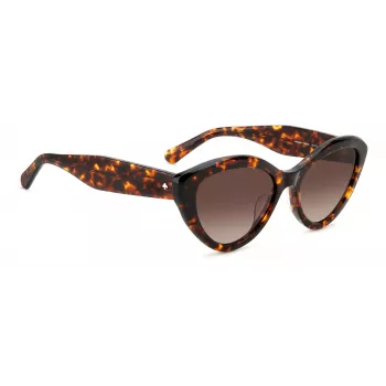 KATE SPADE Gafas de sol mujer JUNIGS086F5HA - montura de acetato negra, cristales de policarbonato grises, 55/17/140 mm