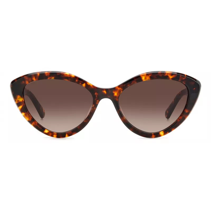 KATE SPADE Gafas de sol mujer JUNIGS086F5HA - montura de acetato negra, cristales de policarbonato grises, 55/17/140 mm