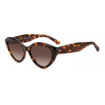 KATE SPADE Gafas de sol mujer JUNIGS086F5HA - montura de acetato negra, cristales de policarbonato grises, 55/17/140 mm