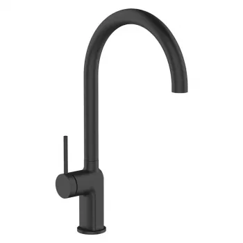 Kawala Grifo de Cocina Negro con Caño Giratorio 360°
