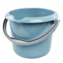 keeeper Cubo con vertedor 5L Mika, Azul nórdico, Ø24 x 20 cm, cubo redondo de plástico con vertedor de precisión y asa ergonómica para hogar, limpieza y jardín