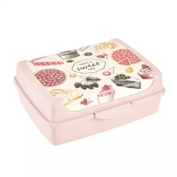 keeeper click-box midi 1L Carla Sweet Day recipiente para alimentos, Rosa