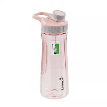 keeeper Botella de bebida Daria 730 ml rosa sin BPA plástico de ciclo biológico con tapa flip-top