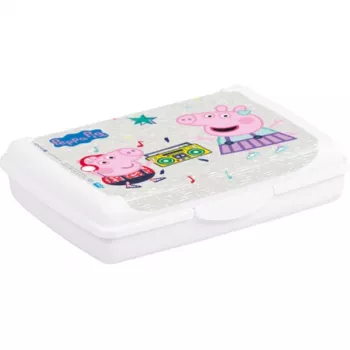 keeeper Deco-Click-Box Mini 0,5L Peppa Pig recipiente para alimentos, blanco