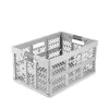 keeeper caja plegable ben 45 L Nordic Grey — carga hasta 50 kg, caja de almacenamiento plegable 54 x 37 x 28 cm