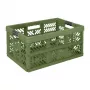 keeeper Caja plegable Ben 54x37x28cm 45L Oliva, capacidad de carga hasta 50 kg