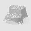 keeeper kids Igor Stars taburete de 2 alturas, gris con estrellas, 120 kg de carga, patas antideslizantes 1003113019600