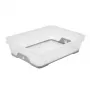 keeeper cesta mini A5 con base antideslizante Jonas 26,5x20x7 cm transparente/gris