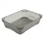 keeeper mirko cesta de almacenamiento A5, gris cristal transparente, apilable, 26,5 x 20 x 7 cm
