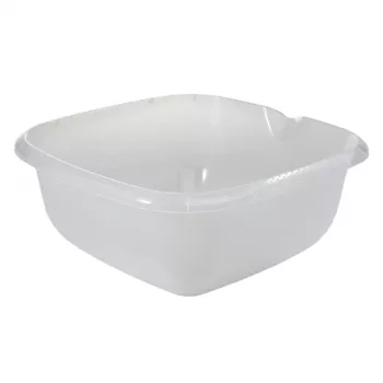 keeeper Bol cuadrado Björk 13L Transparente, 38x38x15 cm, PP, Apto para alimentos, Apto para lavavajillas y congelador
