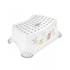 keeeper kids Tomek Lion King Taburete escalón, 40,5 x 28,5 x 14 cm, 80 kg, Blanco con estampado