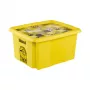keeeper Caja de almacenamiento con tapa 24L Karolina Minions Mosaik, 42,5 x 35,5 x 22,5 cm, Amarilla
