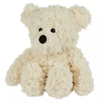 Keel Toys osito de peluche Classic Brown, 25 cm, relleno reciclado, lazo de satén, certificado CE, apto desde el nacimiento