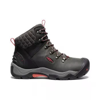 KEEN mujer botas de invierno impermeables Revel III, negro/rosa, 8.5