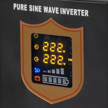 KEMOT PROsinus-1000 inversor de onda sinusoidal pura con función de carga, 12V 230V 1000VA/700W, negro