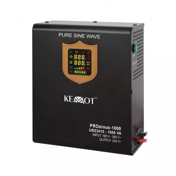 KEMOT PROsinus-1000 SAI de pared 1000VA/700W onda senoidal pura 12V 230V