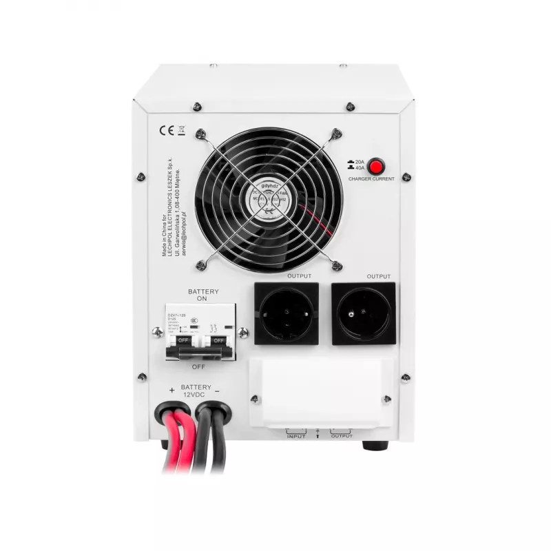 KEMOT PROsinus-2200 Inversor de onda sinusoidal pura con función de carga 12V, 230V, 2200VA/1600W