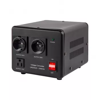 KEMOT convertidor de tensión 1600 W / 2000 VA Step-Up/Down 110V-230V
