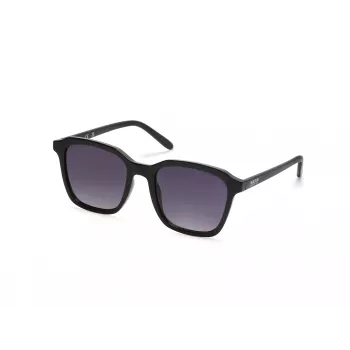 Gafas de sol unisex KENNETH COLE KC3005-5301B rectangulares - montura negra cristales grises 53mm