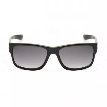 KENNETH COLE MAN KC1246-5801B Gafas de sol - Montura negra brillante, lentes de policarbonato grises, 58 mm