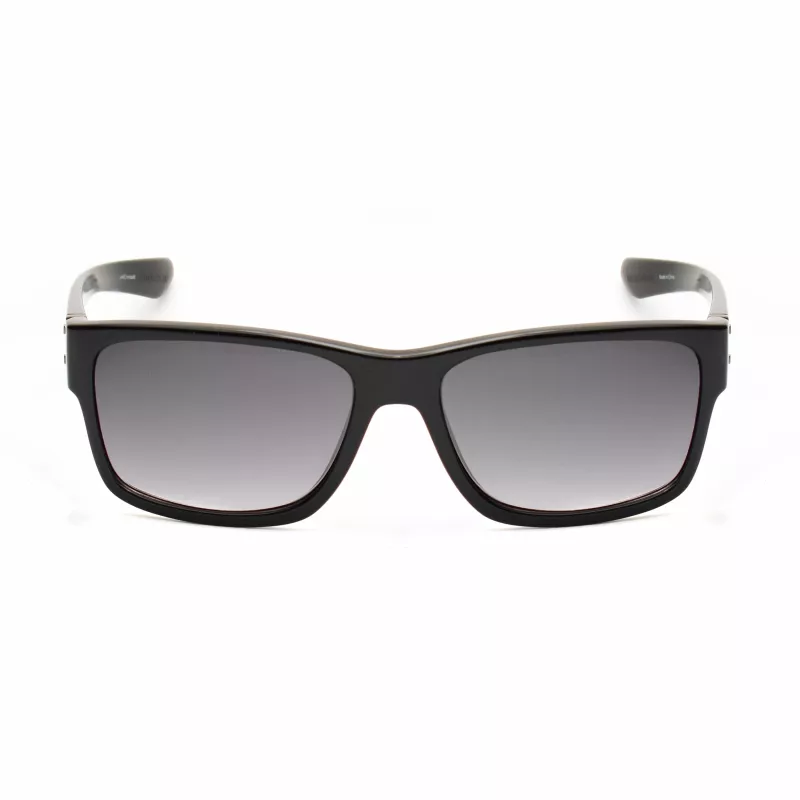 KENNETH COLE MAN KC1246-5801B Gafas de sol - Montura negra brillante, lentes de policarbonato grises, 58 mm