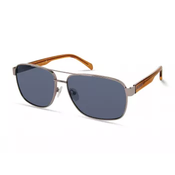KENNETH COLE MAN KC2987-6310V Gafas de sol rectangulares - Montura de acetato negra, lentes de policarbonato grises ahumadas, protección UV400, 63/15/140 mm