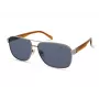KENNETH COLE MAN KC2987-6310V Gafas de sol rectangulares - Montura de acetato negra, lentes de policarbonato grises ahumadas, protección UV400, 63/15/140 mm