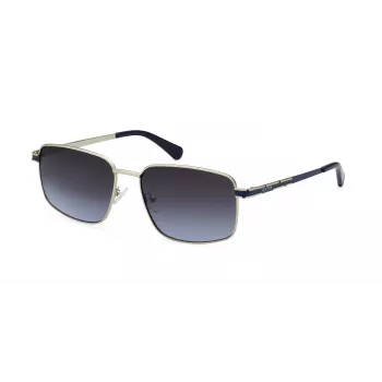 KENNETH COLE MAN Gafas de sol RN00001-5810W - Montura negra, lentes grises, 58 mm