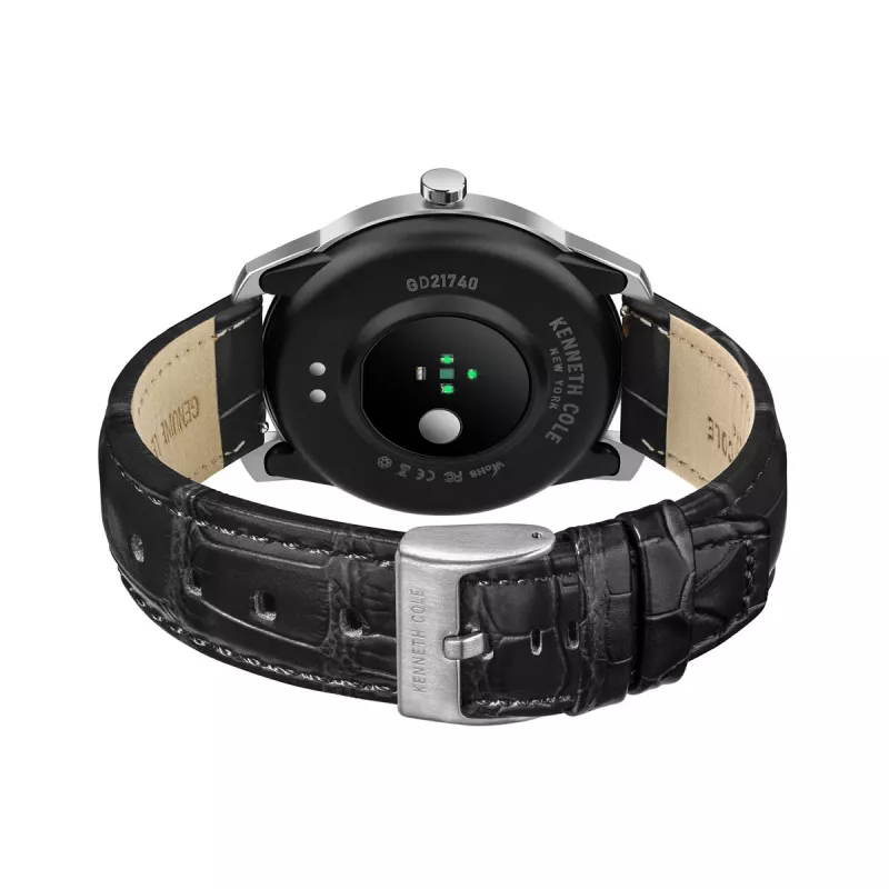 KENNETH COLE reloj esqueleto de hombre automático KCWGD2174061 – 45 mm caja de acero inoxidable, correa de piel marrón