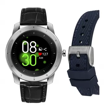 KENNETH COLE reloj esqueleto de hombre automático KCWGD2174061 – 45 mm caja de acero inoxidable, correa de piel marrón