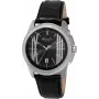 KENNETH COLE Reloj hombre IKC8095 44mm acero inoxidable cuarzo analógico esfera negra correa plateada