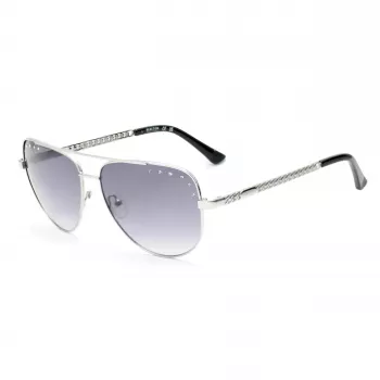 KENNETH COLE Gafas de sol de mujer RN00014-5911B Montura rectangular de acetato negra, lente degradada ahumada, 59/14/145 mm