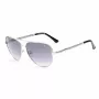 KENNETH COLE Gafas de sol de mujer RN00014-5911B Montura rectangular de acetato negra, lente degradada ahumada, 59/14/145 mm