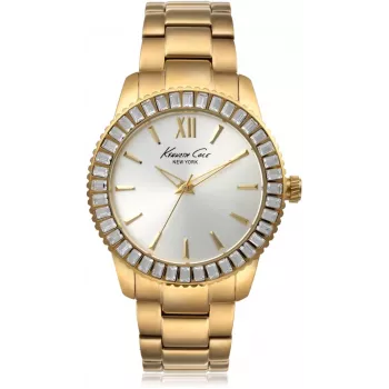 KENNETH COLE Reloj para mujer IKC4989 40mm plata correa de acero inoxidable