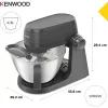Kenwood KHC30.045GY 1000 W robot de cocina con bol de 4,3 L, acero inoxidable, gris