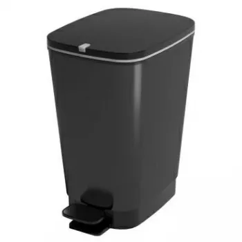 Keter Chic Bin 50L cubo de basura rectangular negro