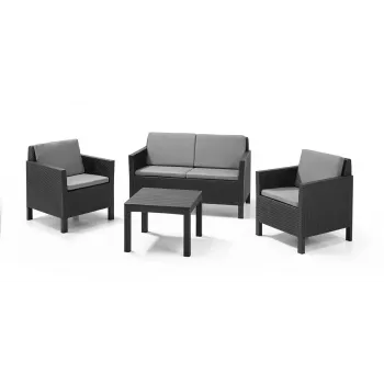 KETER Chicago conjunto de muebles de jardín 3+1 grafito