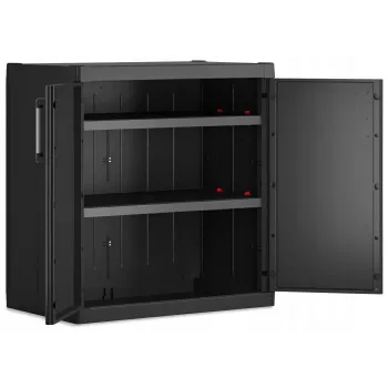 Keter Detroit XL Armario bajo 89x93x54 cm negro/gris