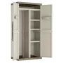 KETER EXCELLENCE XL IT Wardrobe - Armario alto, 4 estantes, Gris/Negro, 630 L