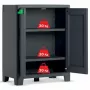 KETER armario de jardín Moby impermeable 100x80x44cm gris/negro