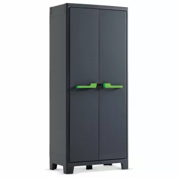 KETER armario de jardín Moby impermeable 182x80x44cm gris/negro