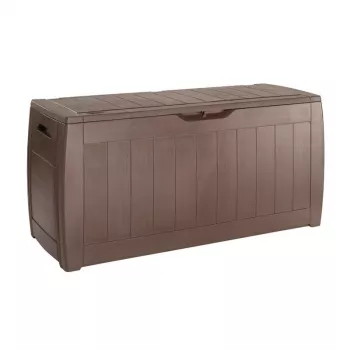 Keter Hollywood 270 L caja de almacenamiento exterior rectangular marrón