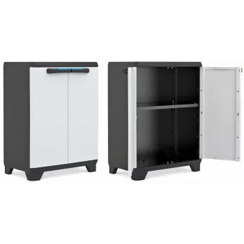 KETER LINEAR CABINET LOW 68x39x90cm negro/gris