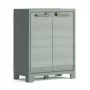 KETER Optima Wonder armario bajo verde/beige - 1 balda ajustable, puertas dobles, con cerradura, resistente a la intemperie