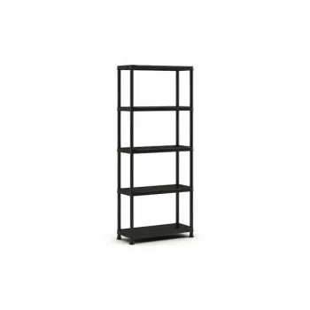 KETER Estantería de plástico 5 baldas 80 x 40 x 187 cm Gris/Negro