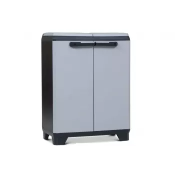 KETER Contenedor para cubos de basura 240L antracita