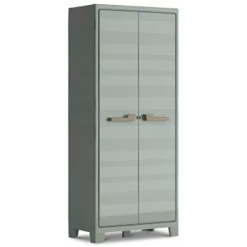 KETER Space Winner Armario alto verde/gris 3 baldas ajustables con cerradura