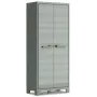 KETER Space Winner Armario alto verde/gris 3 baldas ajustables con cerradura