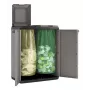 Caja de jardín de plástico rectangular Keter Split Basic 220 L Gris