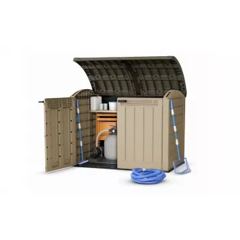 Keter Store-It-Out Ultra cobertizo de almacenamiento exterior 2000L, gris/negro